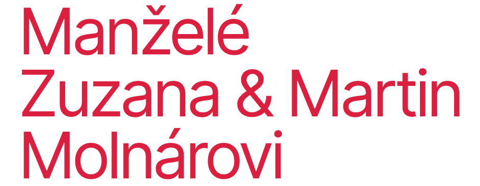 Manželé Zuzana a Martin Molnárovi